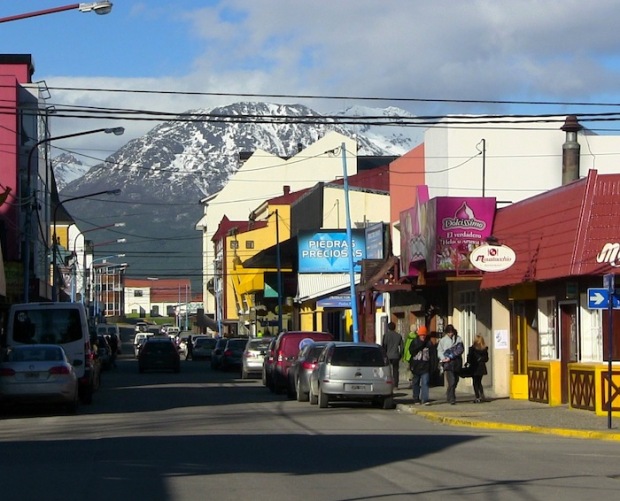 Downtown Ushuaia, Argentina.