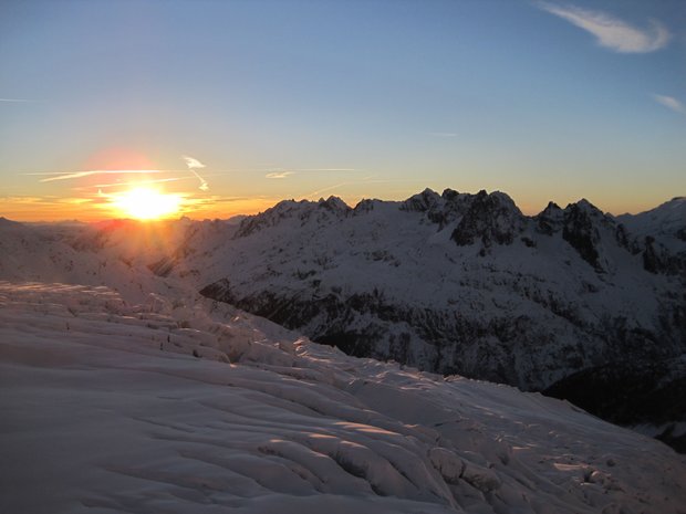 Chamonix sunset