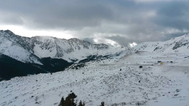 Looking at A-Basin from Loveland Pass