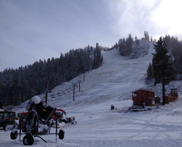 Looking up at Red Dog today.  We need a bit more snow before we can get this open.