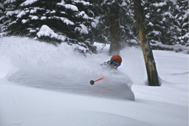 Finding pow turns in Jackson has not been an issue!! Skier: Jeff Annetts