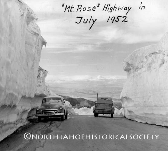 Mt. Rose, Lake Tahoe, NV highway, 1952