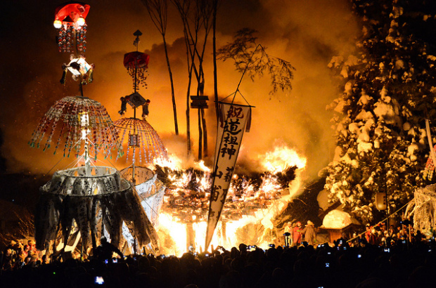 Nozawa Fire Festival, January 15th, 2015.