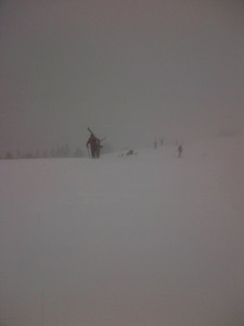 hiking the legendary Highline Ridge in a true storm day