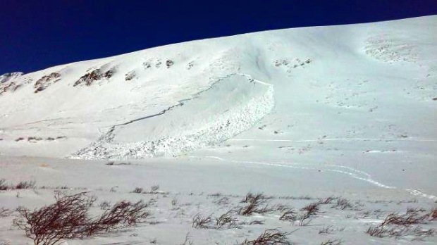 Avalanche that killed one yesterday in CO.  photo:  CAIC