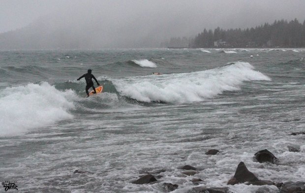 Tahoe surf yesterday.  photo:  tahoe quarterly