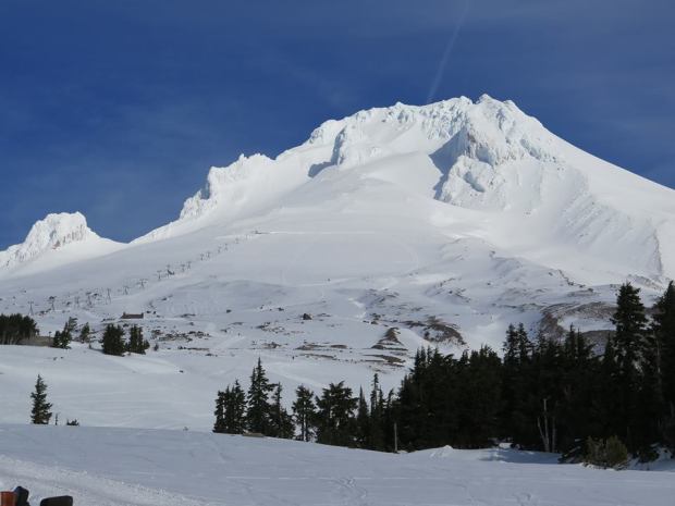 Timberline Lodge ski resort on Mt. Hood, OR on February 12th, 2015.  photo:  timberline lodge