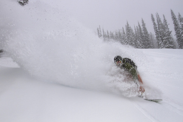 2 storms over the week of February 13th made pow stashes easy to find. PC: Patrick Nelson
