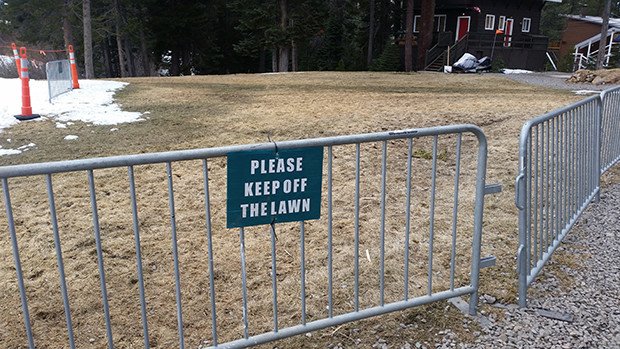 Tahoe problems... Keep off the grass
