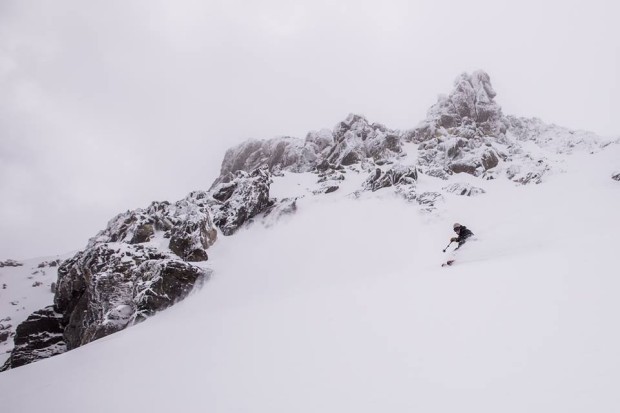 Chris Benchetler ripping Mammoth pow on March 2nd, 2015.  photo:  mammoth