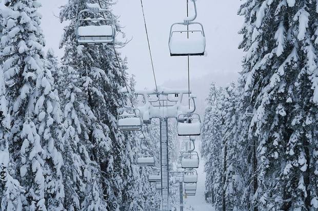 Crow's Peak Express on December 18th, 2014.  photo:  snowbrains