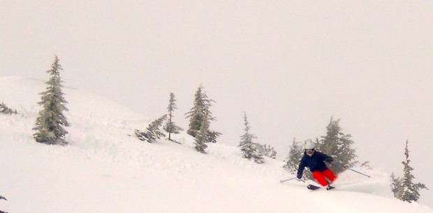 Ski-Mac on the top of Granite today.