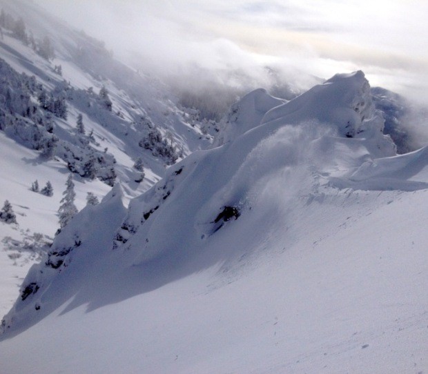 Crow's Peak area on December 18th, 2014.  photo:  snowbrains.com