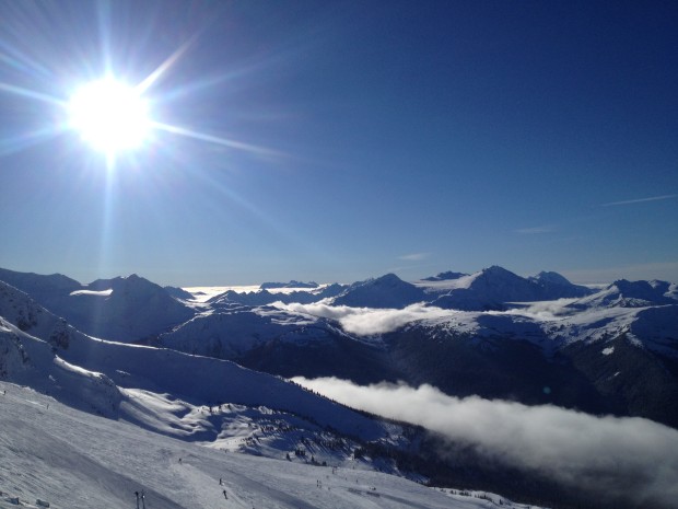 One thing about ski patrolling...the views from your office never get old. Photo - D'Arcy McLeish