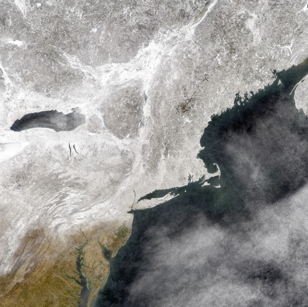 Composite of images from the MODIS Satellite by Tim Wallace/The New York Times