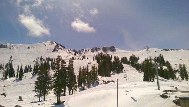 The upper mountain @ Squaw Valley
