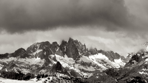 The Minarets from Mammoth on Sunday.