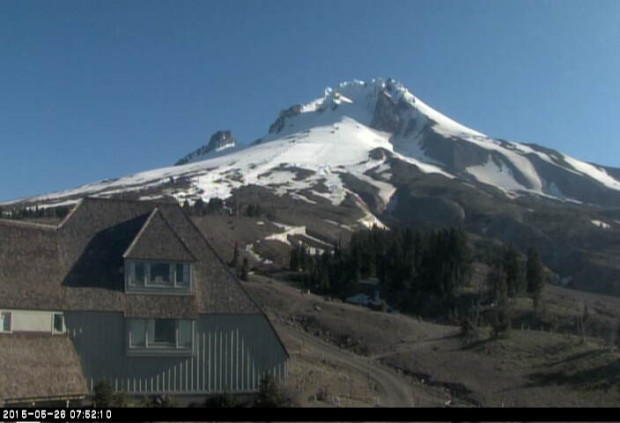 Mt. Hood and Timberline Lodge today.