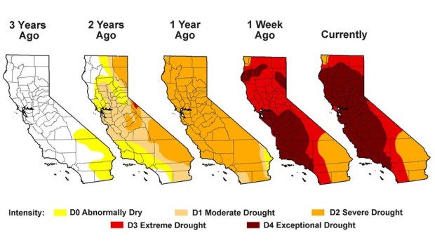 CA's historic drought.