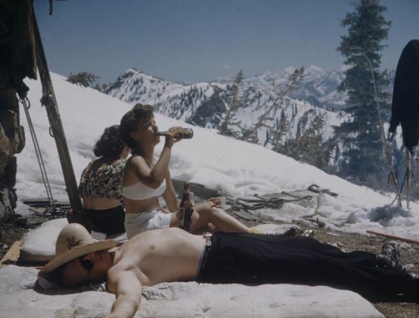One guy and two girls in the mountains? Oh, wait, that's Jean Claude Killy. Doesn't count. more faithful, 