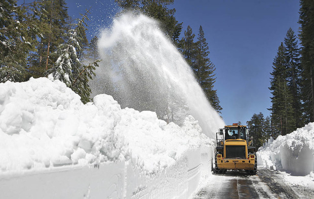 Tioga Pass, CA on May 12, 2011.  Not quite this deep this year...  photo:  brian van der brug/LA times