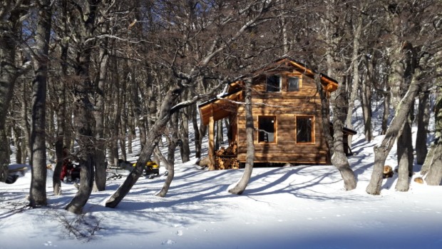 The Villegas hut is finished in a gorgeous setting and ready for skiers and riders.