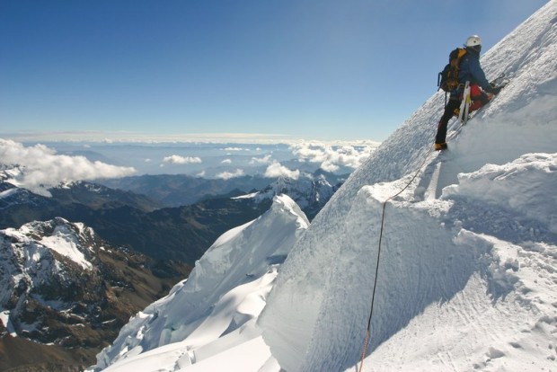 19,800-foot Tocllaraju in Peru's Cordillera Blanca.