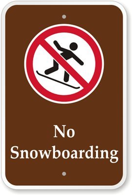 NO Snowboarding