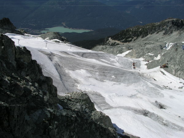 Hortsman Glacier at Blackcomb in August.