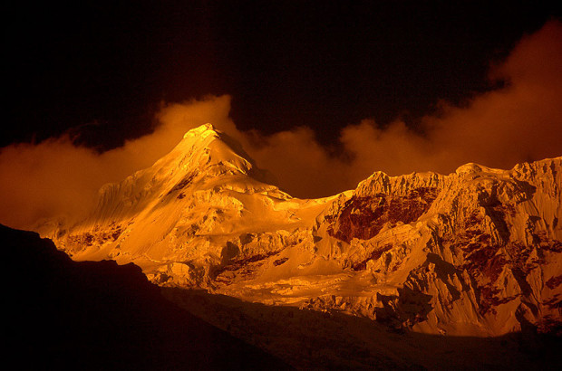 19,800-foot Tocllaraju in Peru's Cordillera Blanca.