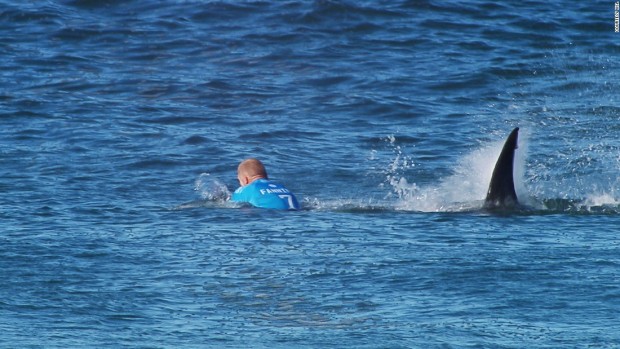 Mick Fanning was attacked by a Great White Shark on July 19th, 2015 in South Africa during competition.