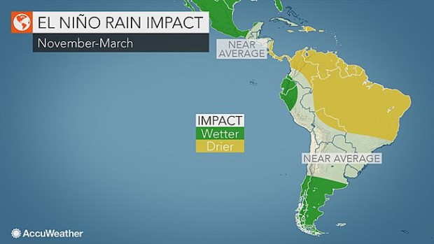 AccuWeather is calling for the above average precip to continue through the summer for southern South America