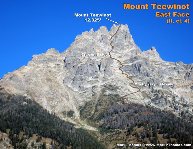 12,330' Teewinot Mountain, WY. East Face route.