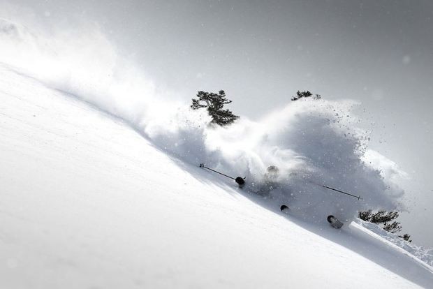 Living the dream in Squaw Valley, USA. skier: jamie blair // photo: casey cane