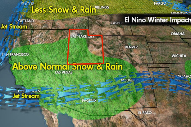 Meteorlogist Chris Tomers predictions for the coming Strong El Nino for the West Coast and Utah.