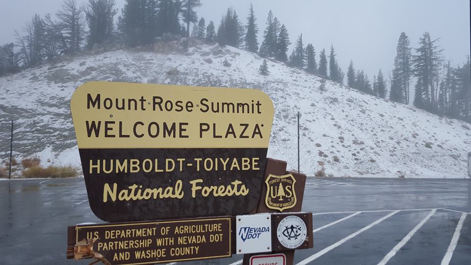 Mt. Rose summit in Lake Tahoe today.