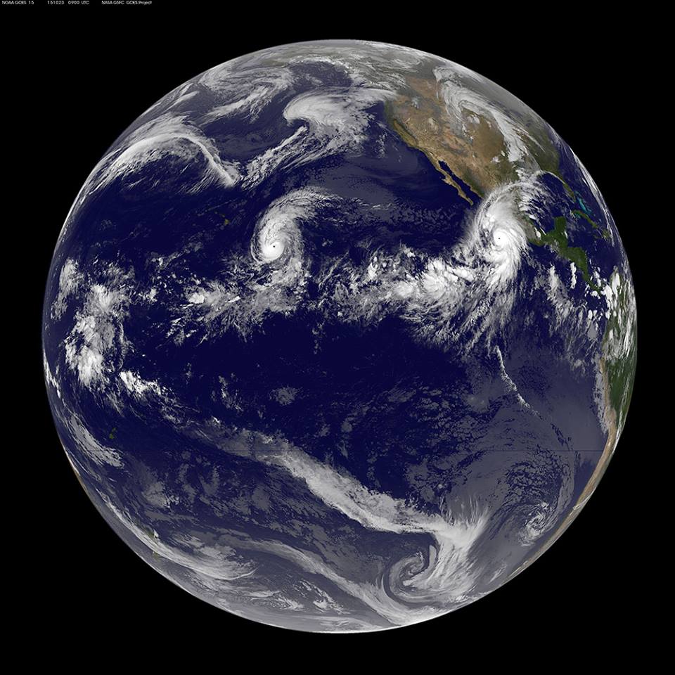 Hurricane Patricia from space.