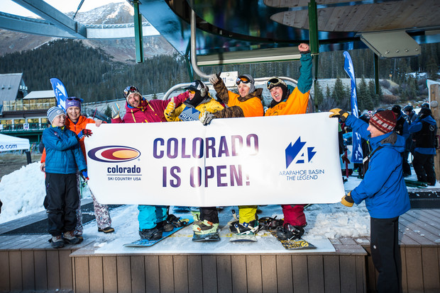 Arapahoe Basin first chair of the season today! photo: abasin