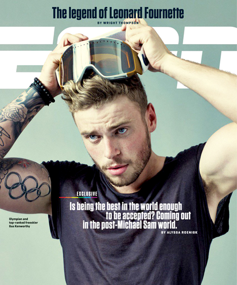 Gus Kenworthy came out of the closet in the latest ESPN magazine.