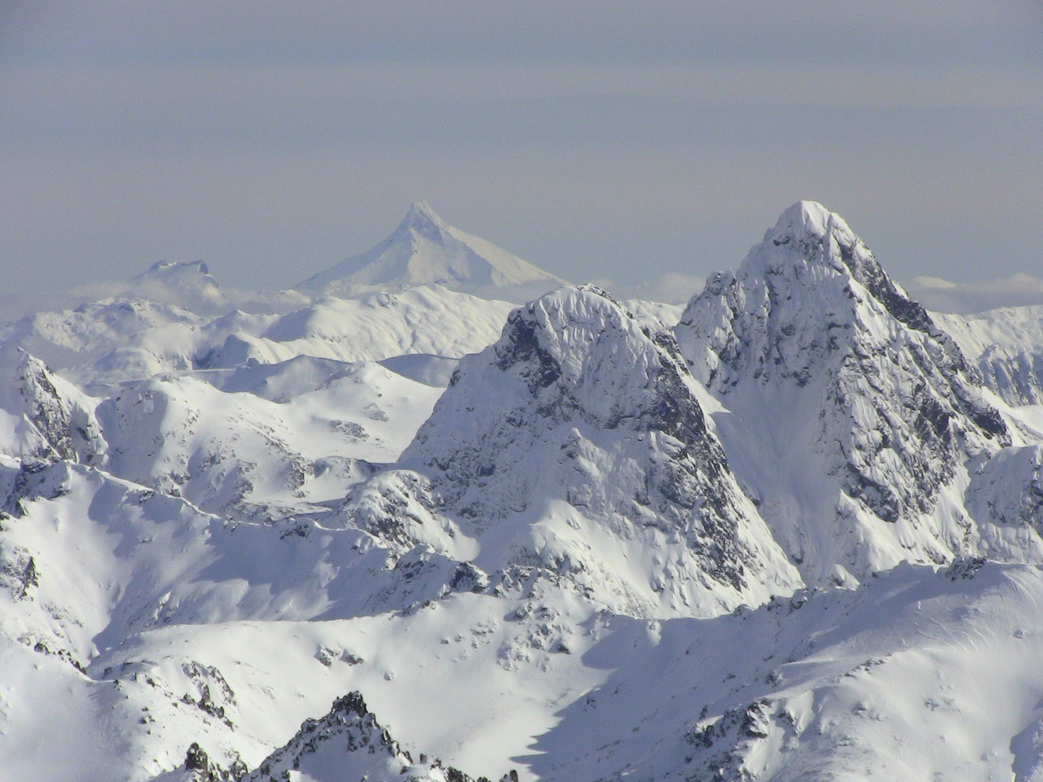 The looming peaks and volcanos of Bariloche, Argentina. photo: miles clark/snowbrains