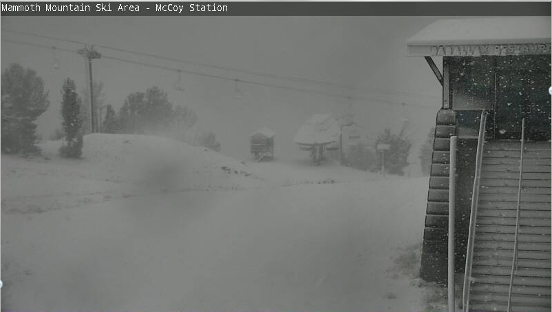 Mammoth from mid-station gondola today at 8:30am.  photo:  mammoth webcam