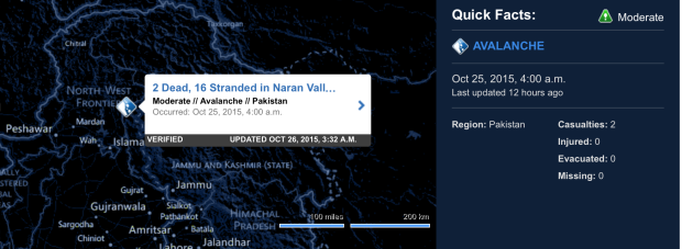 Location of Naran, Pakistan