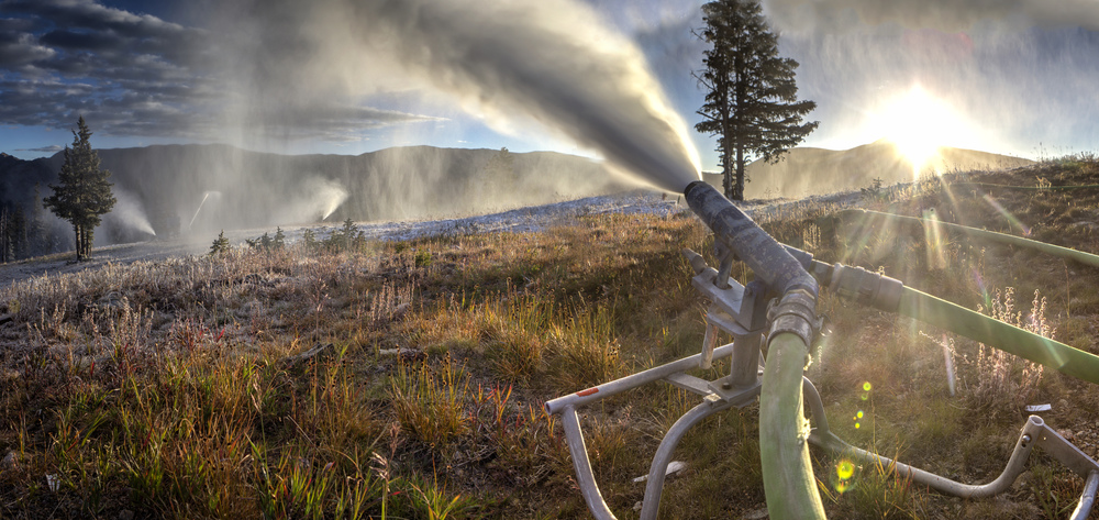 Snowmaking began at Copper Mountain, CO yesterday morning. photo: Tripp Fay/Copper Mountain Resort
