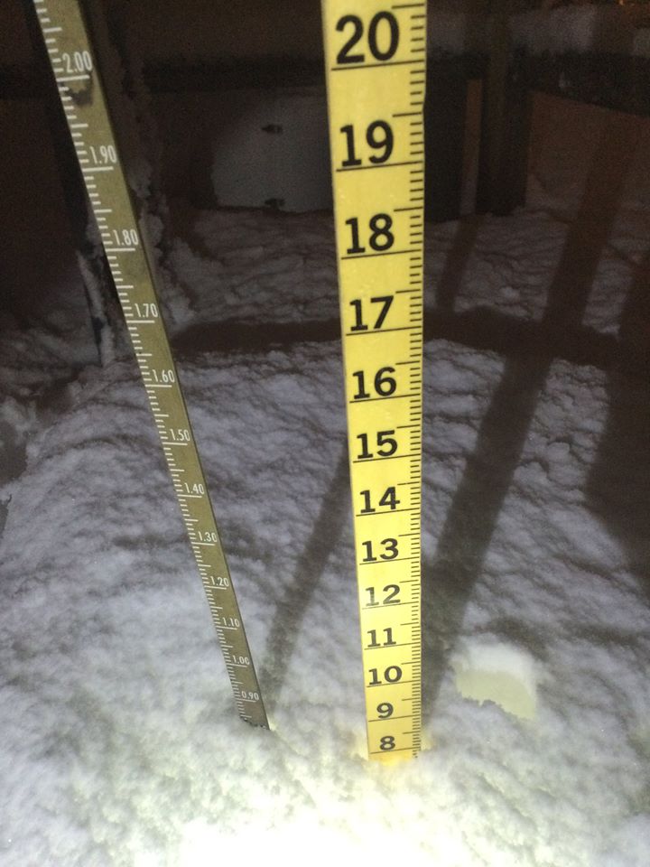 8" over the past 6 hours with a liquid melt equivalent of 0.62"." - NOAA Reno Office