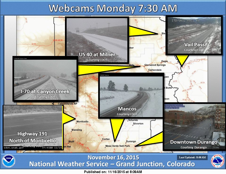 snow already all over Colorado this morning.  image: noaa