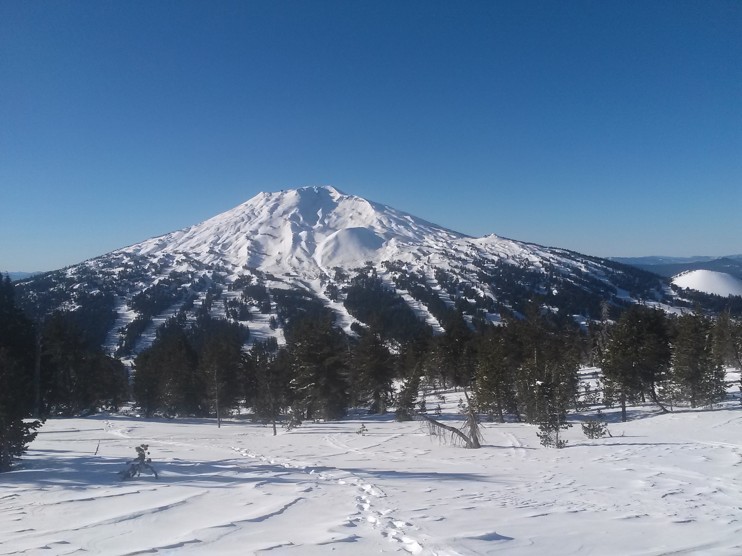 Mt. Bachelor from the top of Tumalo Mountain today.