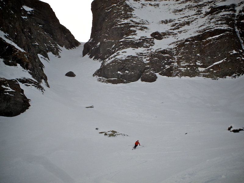Fatwah couloir, where the avalanche occurred. Jan. 2012. photo: casey cane