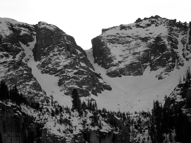 Fatwah couloir, where the avalanche occurred. Jan. 2012. photo: casey cane