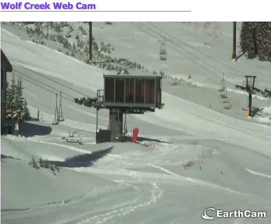 Wolf Creek, CO this morning.