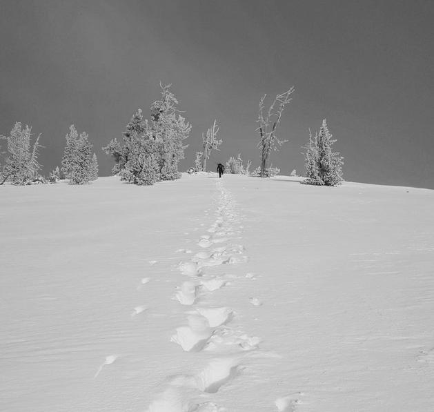 Hiking the Cinder Cone at Mt. Bachelor, OR yesterday. photo: bachelor